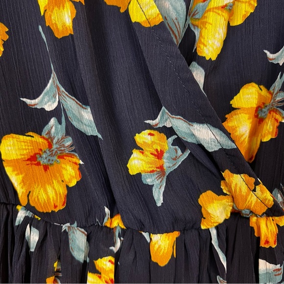 Fashion Nova M Maxi Dress Floral Wrapped Flowy - Picture 8 of 14